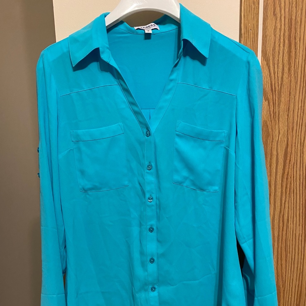 Express Aqua blouse